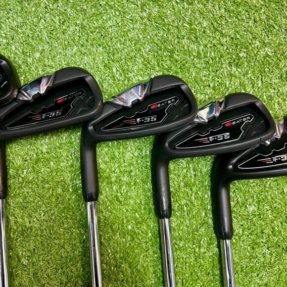 Heater F-35 Iron Set 4-PW LEFT Handed Steel Shaft Reg Flex Brand NEW! - Picture 4 of 15